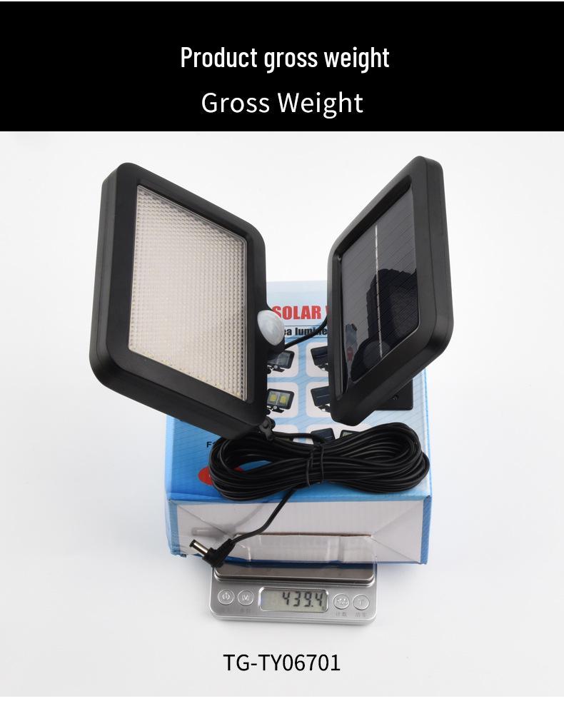 Solar-Powered Waterproof Motion Sensor Outdoor Wall & Garage Light