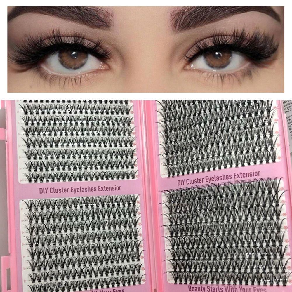 Thick Long Faux Cils Natural Look DIY Lashes Book New 3D Volume Eyelashes Eye Makeup