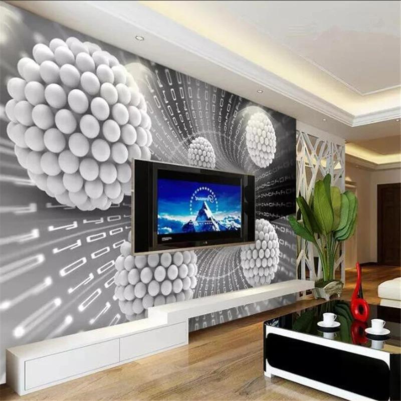 Wallpaper 3d Photo Murals Building Space Modern Background Wall Papers Home Decor 3d Wallpaper