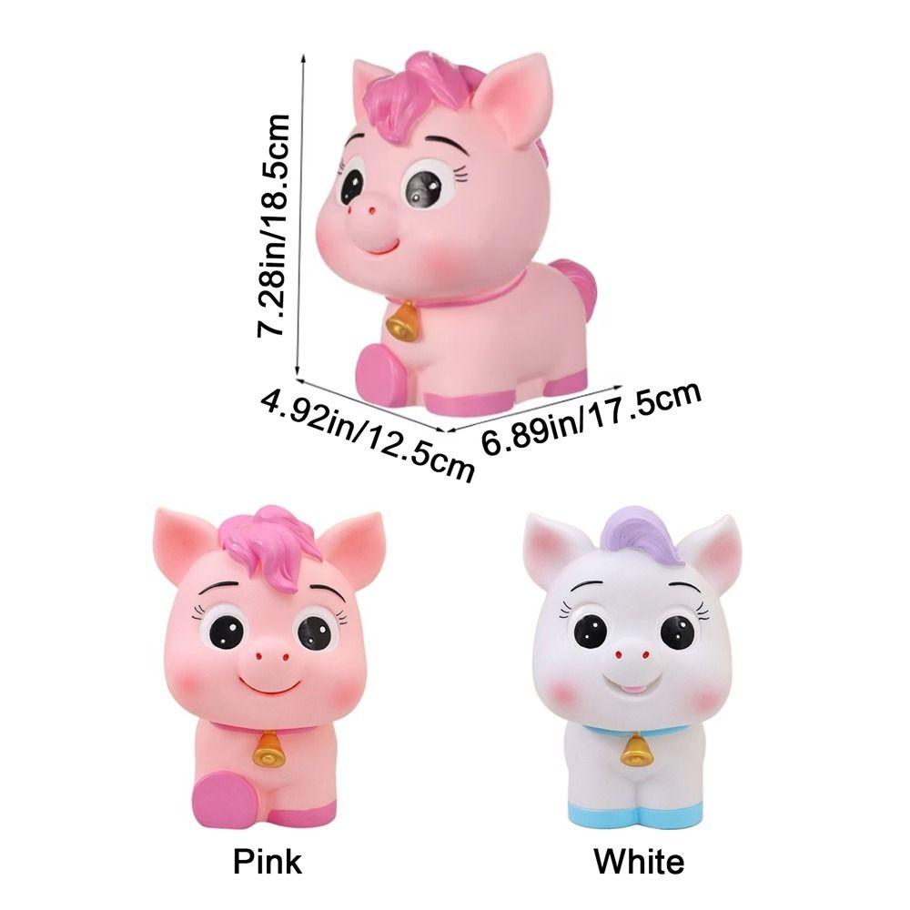 Durable Unbreakable Horse Money Jar Good Luck Cute Coin Saving Box Decorative Piggy Money Box Desktop Decor