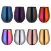 304 Stainless Steel Beer Mug Cold Drinks Single Layer Titanium Plating Wine Glasses 500ML Big Belly Water Cup Bar Supplies