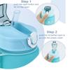 750ml KPop Demon Hunters Gradient Water Bottles High-capacity Drinking Straw Cup  Portable Girl Office School Outdoor Bottles
