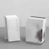 2 Pcs L-Shaped Transparent Book Ends Fall-resistant Acrylic Book Ends Clear Acrylic Bookends for Shelves Organizer
