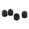 4 Pcs Bling Valve Stem Caps 15mm Stem Air Cover Tire Decoration Universal for Car MotorcycleBlack