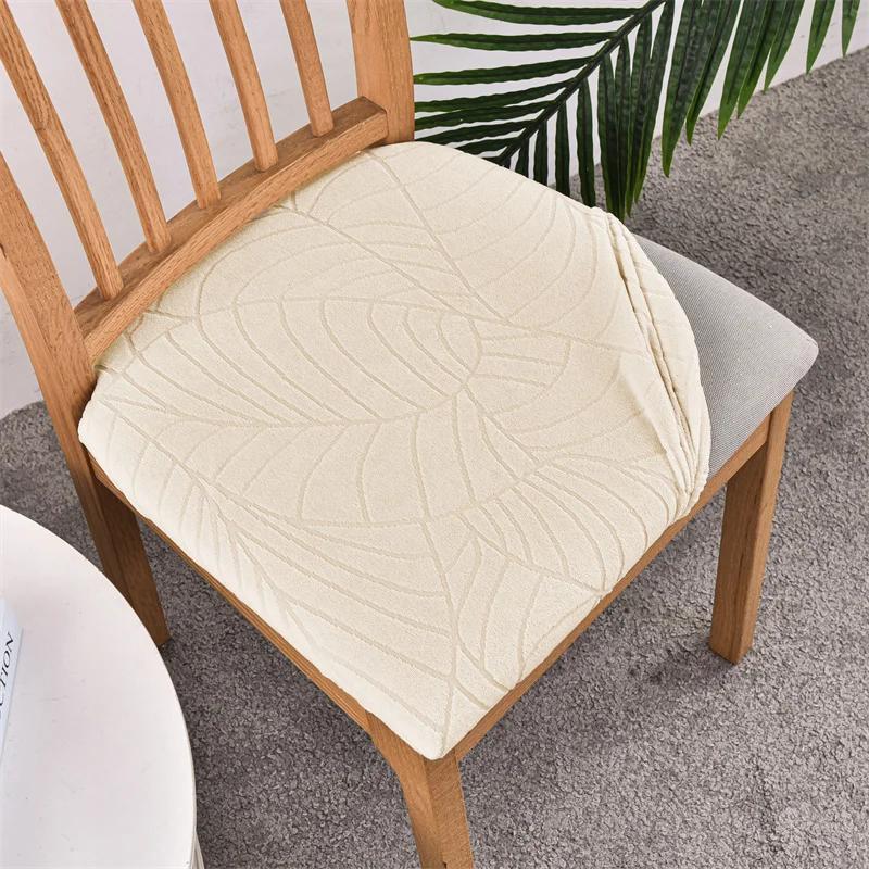 1/4/6 Stück Wasserabweisende Esszimmer-Sitzbezüge Dehnbarer Spandex-Küchenstuhl-Kissenbezug Sitz-Überwurf Bankett Büro Hotel Party 4pcs chair cover