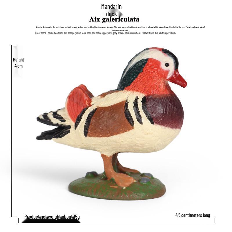 Cross-Border Children's Farm Goose Action Figure Set: Animal Model Toy Ornaments.