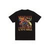 Men'S Oversized T-Shirts with a Humorous Gym Graphic, Featuring a Retro Gothic Style That Reflects a Mentally Unstable Theme