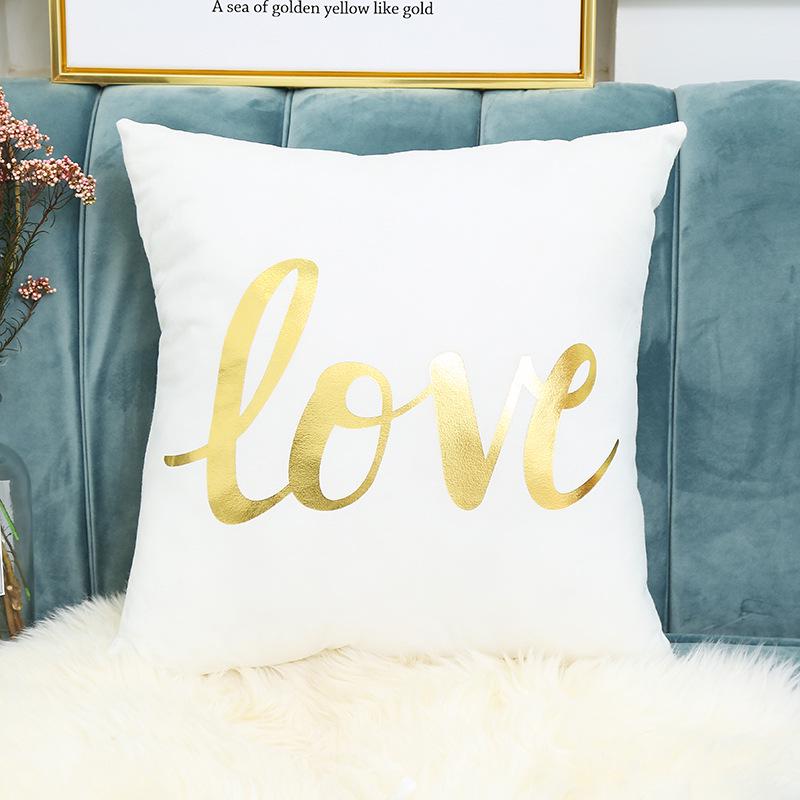 Hot Stamping Pillowcase Home European Classical Print Sofa Cushion Cover Cushion Cover