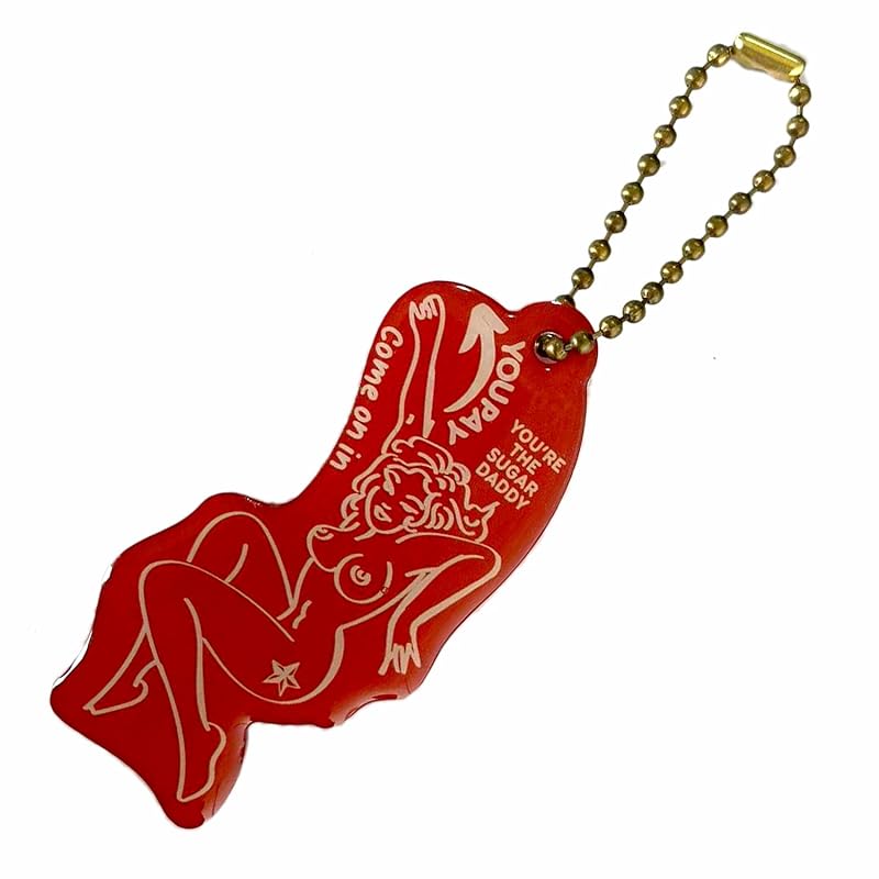 

upay spinner key ring key chain Acrylic; USYP-002RD