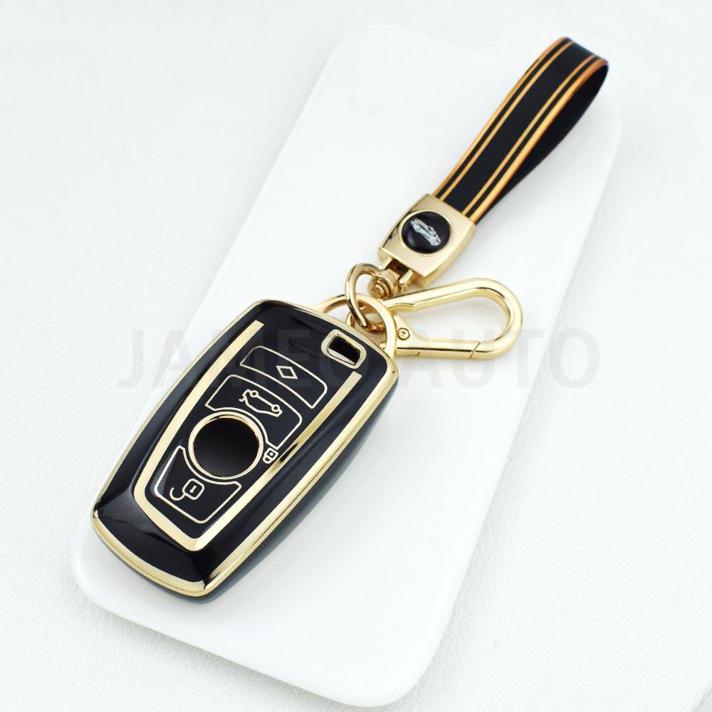 Tpu Car Key Case Cover For Bmw 1 3 5 7 Series X3 X4 M3 M4 M5 520 525 F30 F10 F18 118I 320I Key Protector Soft Shell Key Chains
