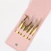 5/6PCS Portable Eyelash Extension Tweezers Set Professional Lash Tweezers Kit with Pouch for Beginners & Lash Artists