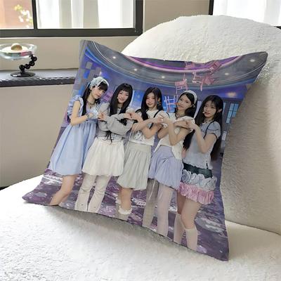 Kpop I-ILLIT Pillow Anime Pillow Sofa Bed Head Pillow Cover Cushion Cover 45x45 Cm Fashion