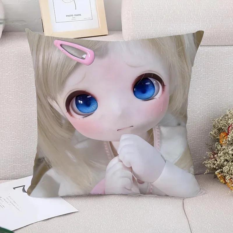 Fall Pillow Cover x B-Barbie Dolls Decorative Pillowcases  Car Decoration Sofa Cushions Cushion Covers for Bed Pillows