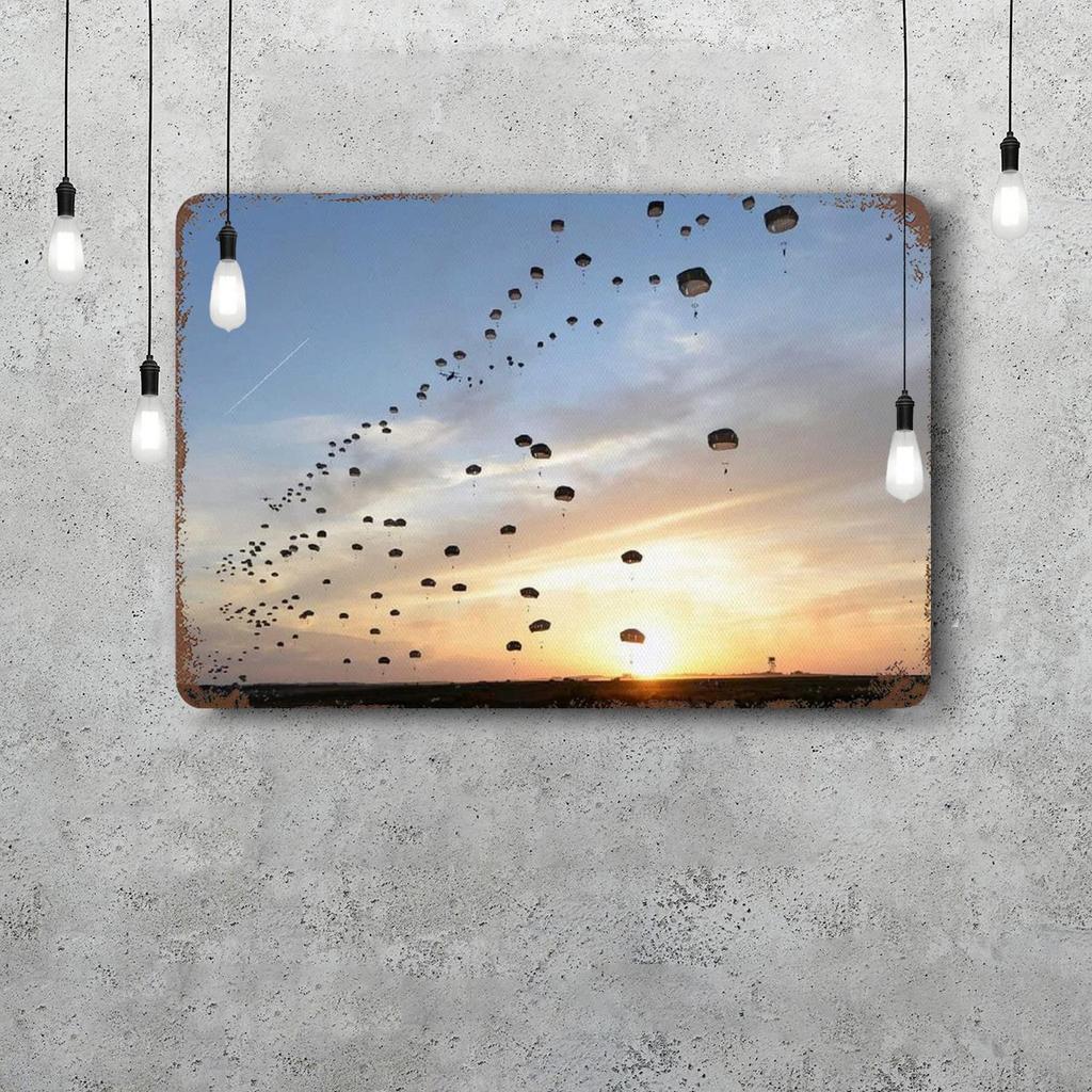 Airborn Classic Poster Rusty Metal Plaque Retro Decorative Plate Bar Man Cave Garage Club Metal Sign Wall Decoration
