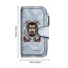 Gothic Devil Pattern Long Wallet Portable Durable Multi Card Slots Clutch for Daily Use