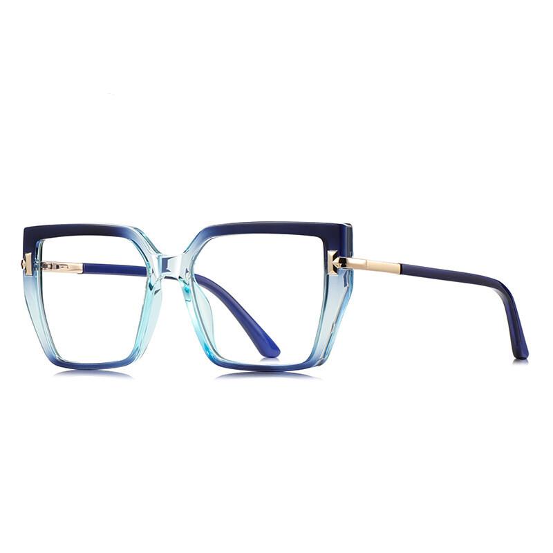 Vintage Anti-Blue Light Reading Glasses Women'S Clear Lens Prescription Glasses  Fashion Square Myopia Hyperopia Glasses