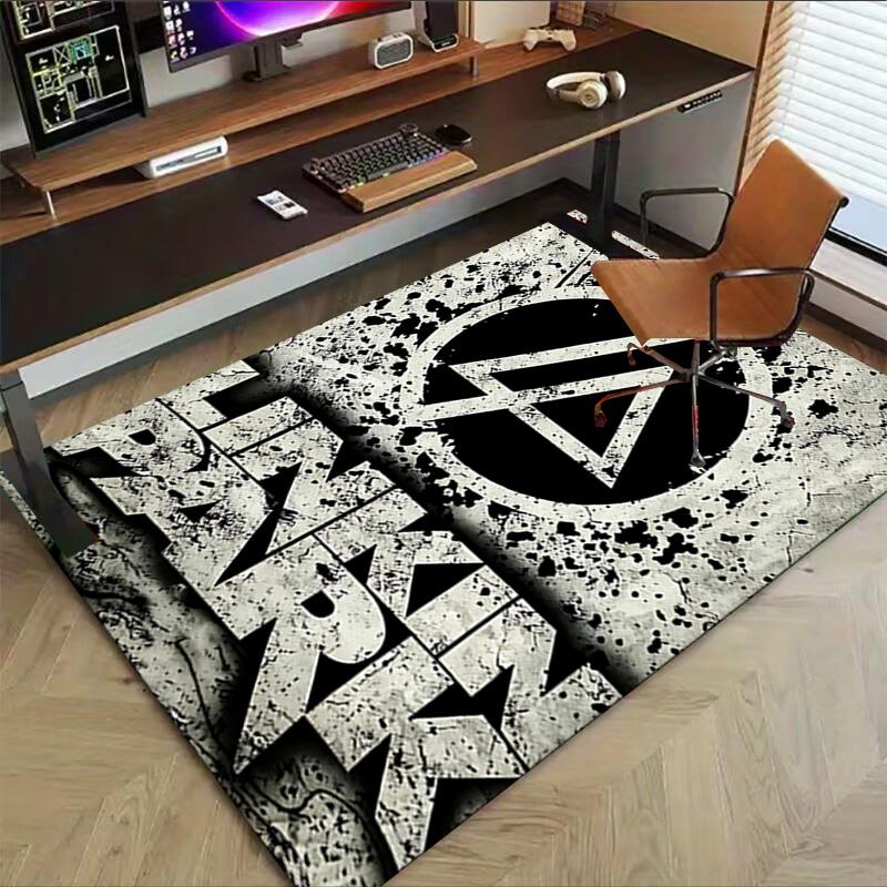 Linkin Park Symbol Carpet For Playroom Bedroom Living Room Sofa Home Decorkids Game Area Rug Nonslip Floor Mat