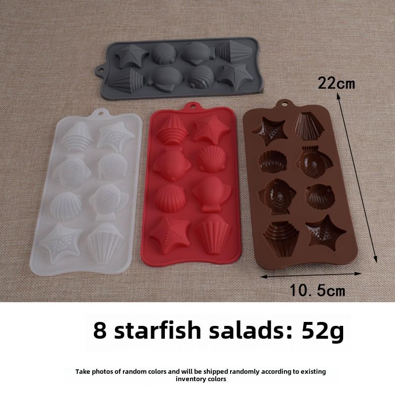 3D Silikonform für Muscheln & Seesterne Bonbons, Schokoladen und Kuchen