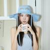 25 Early Autumn New High-end Sweet Bucket Hat Women's Sunshade Sunscreen Drawstring Basin Hat