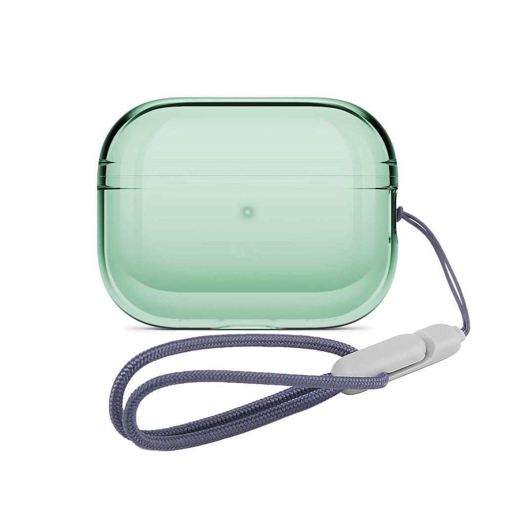 Color Clear Soft TPU Earphone Case with Lanyard Strap for Airpods Pro 2nd Generation Airpod Pro 2 Cover Accessories Charging Box