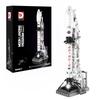 USA Launch Space X Falcon Model Rocket Building Block Carrier Tower Bricks Toy Decorative Ornaments Novelty Kids Toys Navidad