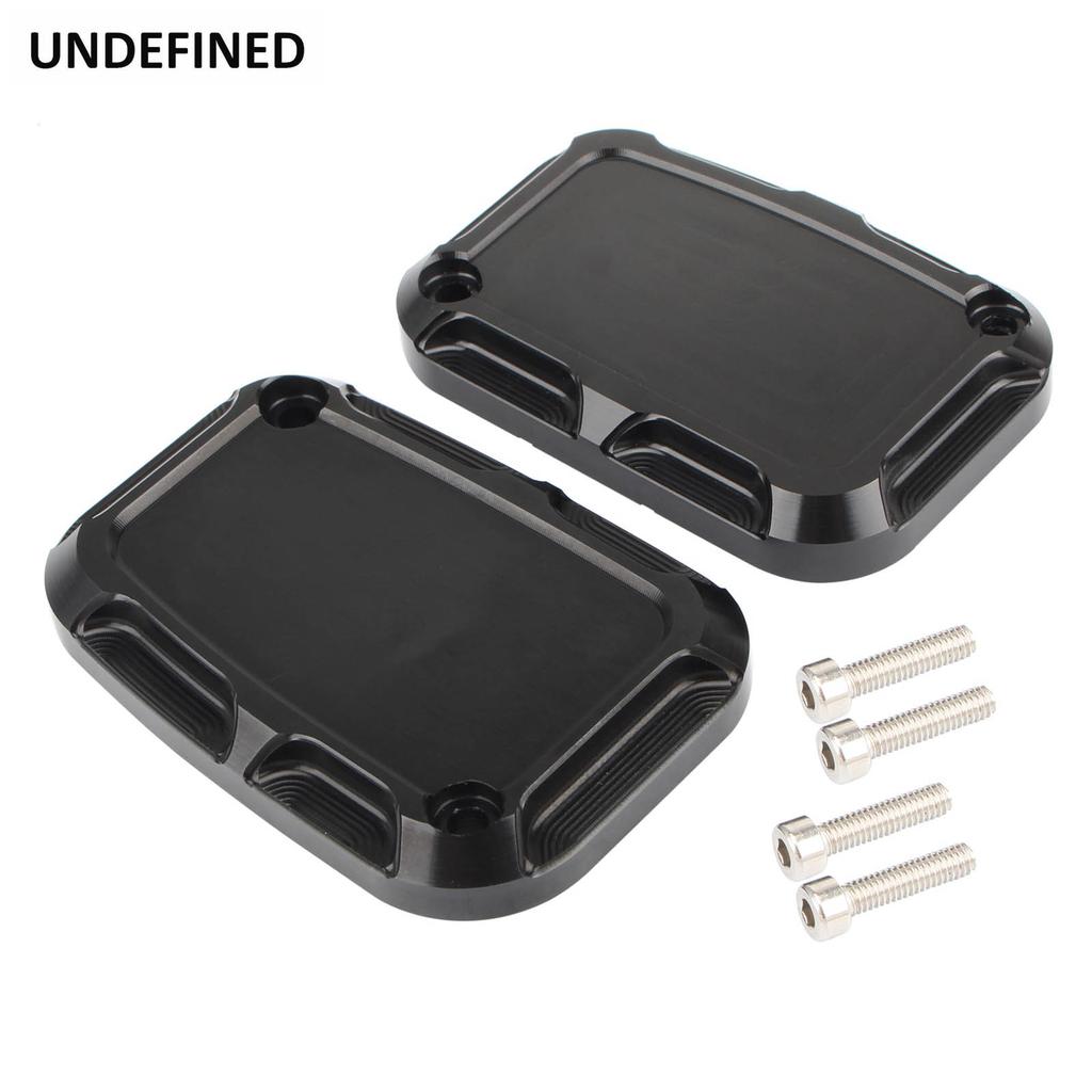 Motorcycle Front Rear Brake Reservoir Master Cylinder Covers For Harley Touring Road King Electra Street Glide FLH FLRT V-Rod