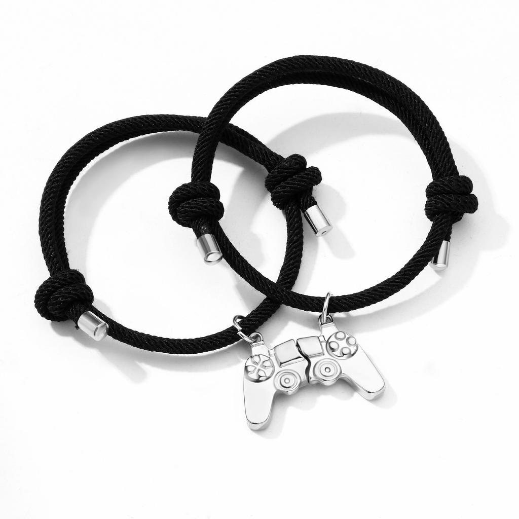 Game console handle men and women magnet stone attraction necklace a pair of pendants personalized couple necklace