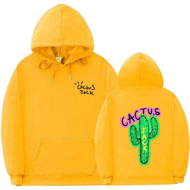 cactus jack yellow hoodie