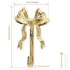 1/2Pcs Coat Hook Brass Retro Gold Bow-Shape Decorative Hook Wall-Mounted Clothes Rack for Home Bathroom Bedroom Towel Hooks