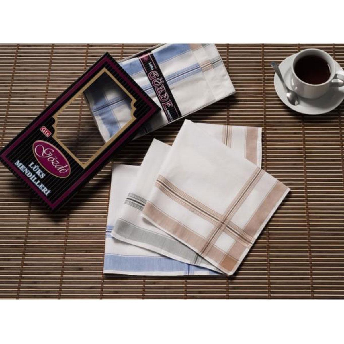 

Gözde, черная коробка, 42x42 см, дюжина, 12 шт., носовой платок из ткани-GM 05