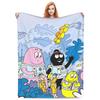 Barbapapa Coral Fleece Plush Throw Blanket Cute Cartoon Blankets for Sofa Travel Lightweight Bedding Throws
