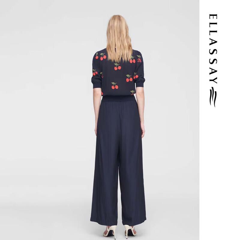 ELLASSAY Women's Jacquard Knit Top