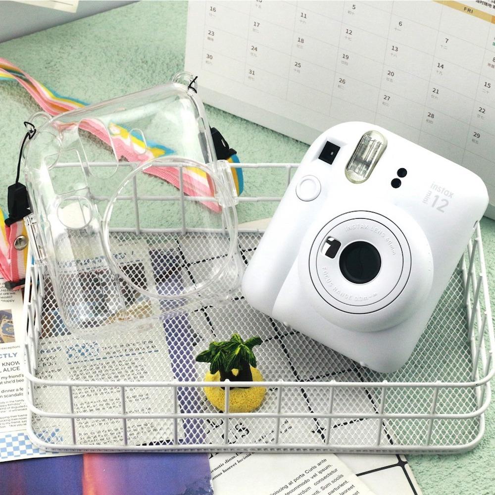 [Film Lab] Instax Mini 12 Transparent Case Camera Protective Case with Strap CAA01
