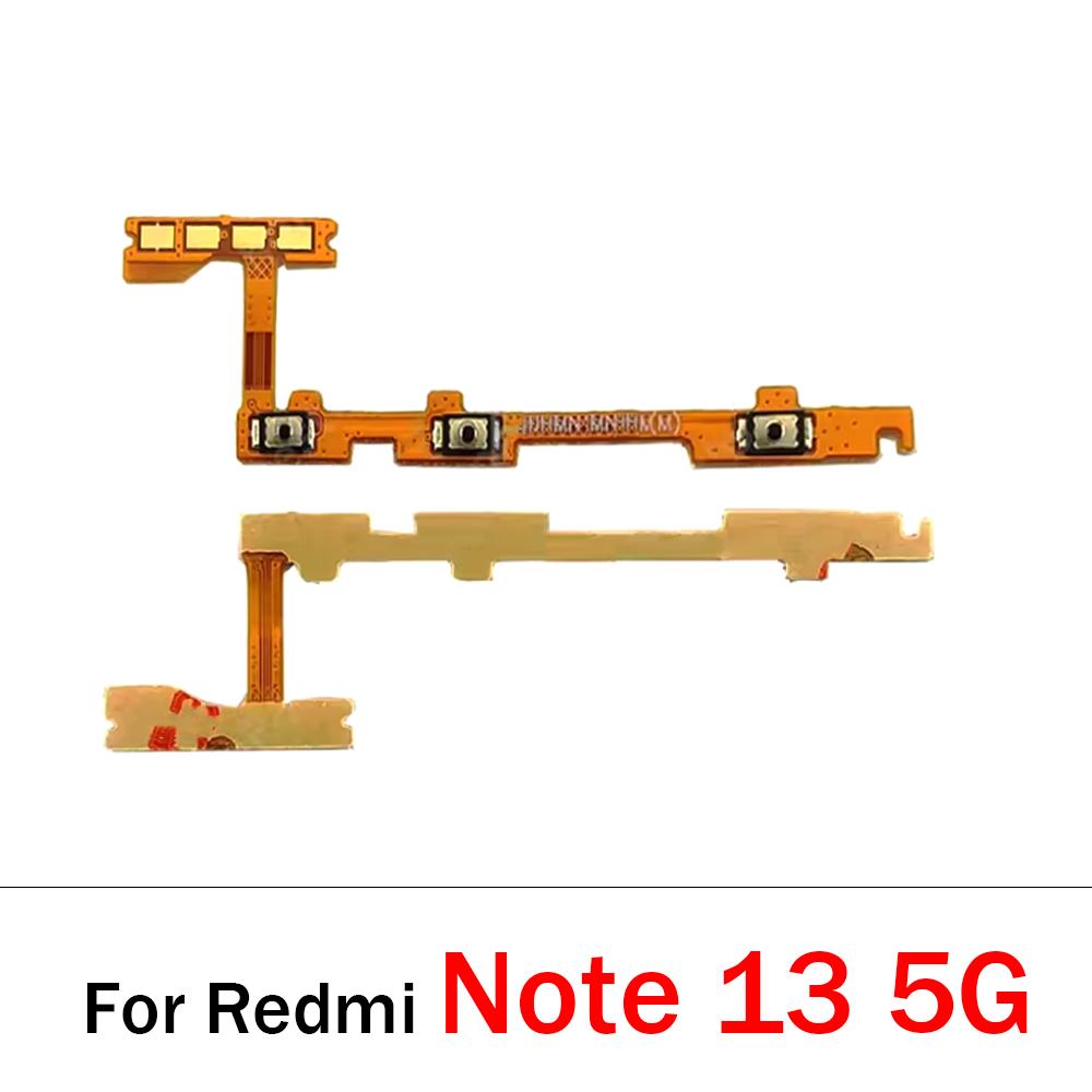 Power On Off Button Volume Key Switch Flex Cable For Xiaomi Redmi Note 10 10s 11 11s 11E 11T 12 12s 12 13 Pro Plus 4G 5G