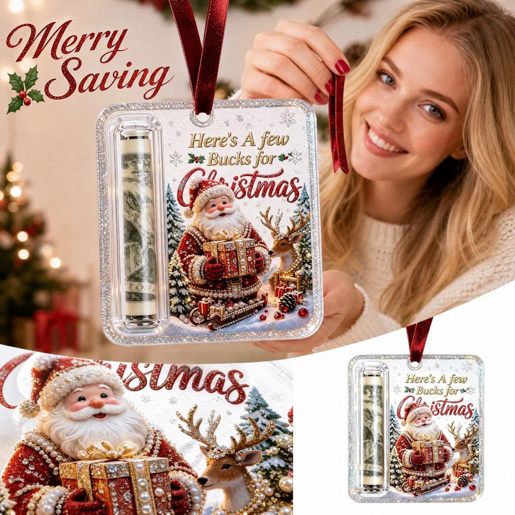 Christmas Tree Ornament Holder Gift, Creative Holiday Hanging Decoration for Family