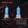 Fit For Toyota Camry 2007-2018 Halogen Headlight Bulbs,9005/HB3 High Beam + H11 Low Beam Halogen Headlight Bulbs Headlamp Replcement Bulb Kit,Plug