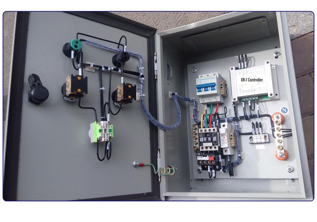 Custom Motor Control Cabinet with PLC, Touch Screen, and Frequency Converter for Fan & Water Pump