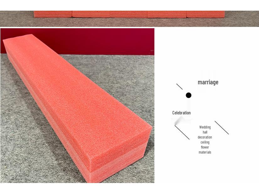 High-Density Wedding Floral Arrangement Board with Fake Flowers and EPE Pearl Cotton