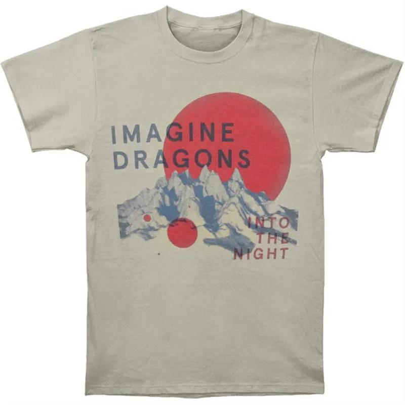 Imagine Dragons Vintage T-shirt rock band Music Funny Cotton Men T shirt New Tee Tshirt Womens Tops