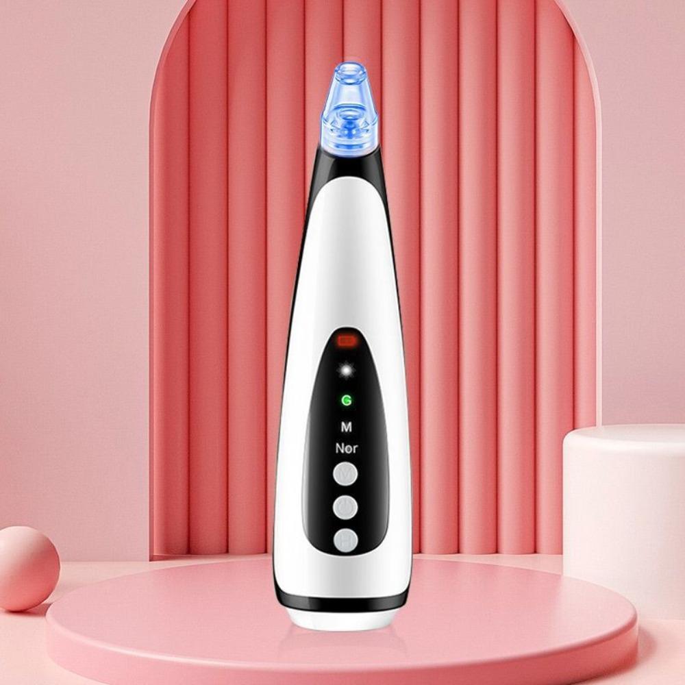 Deep Cleaning Facial Pore Cleaning Device With 6 Replacement Head Vacuum Suction Acne Tool  Women