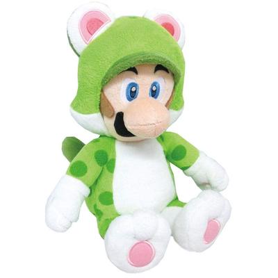 Sanei Boeki Super Mario 3D World Neko Luigi (M) Plush Toy, Sitting Height 25cm