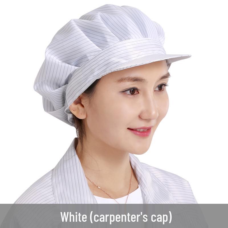 Unisex antystatyczna pyłoszczelna czapka robocza do pomieszczeń czystych i warsztatów spożywczych