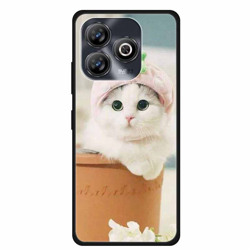 Pro ZTE BLADE A75 4G Pouzdro Zvířata Měkký Silikon TPU Pouzdra na Telefon Zadní Kryt Pro ZTE BLADEA75 Nárazuvzdorný Vlk Ochranný Cool Coque