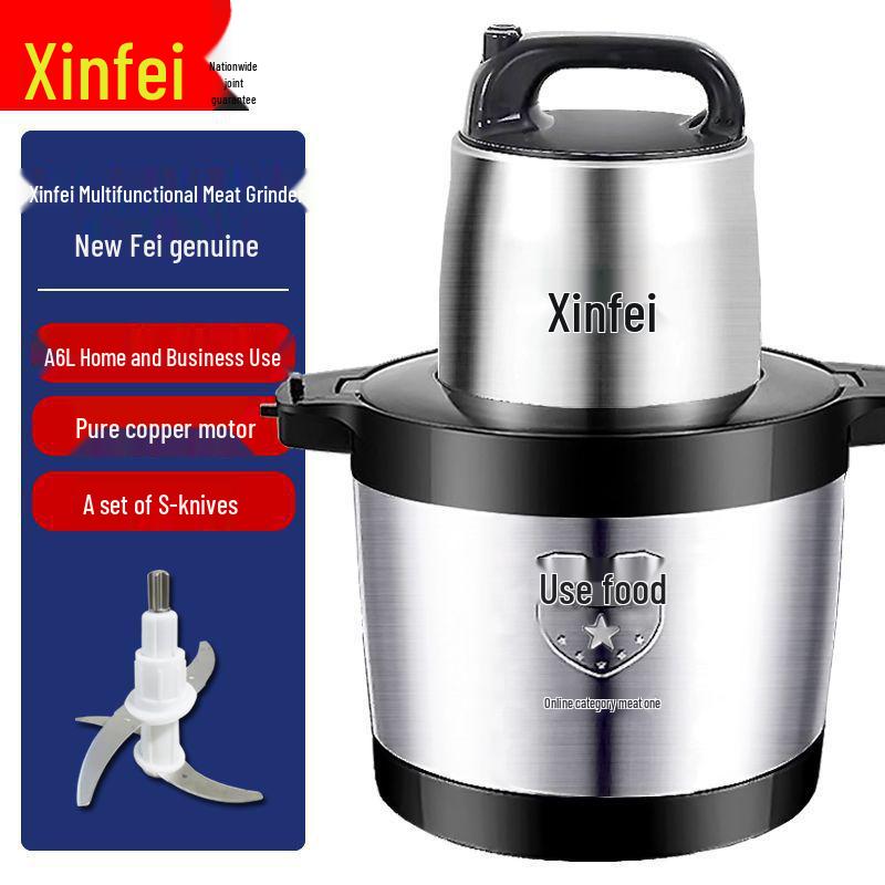 High Power Stainless Steel Electric Meat Grinder & Multifunctional Mixer for Home and Commercial Use