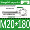Stainless Steel 304 Eyebolt Expansion Nail with Fixing Loop