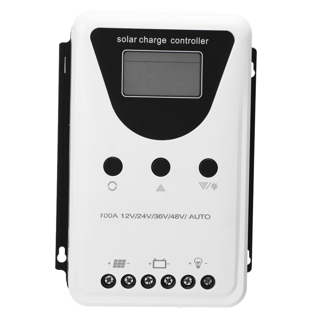 12V 24V 36V 48V PWM Solar PV Controller with LCD Display and Dual USB Ports Solar Charge Controller 100A