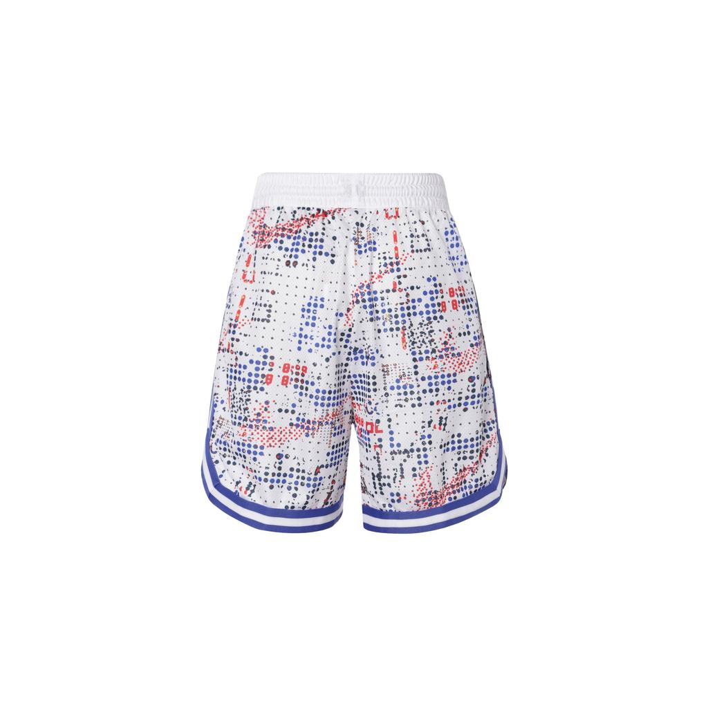 Nike Dri-Fit DNA All-Over Print Quick-Dry Sports Drawstring Mid-Rise Shorts Men Shorts White FZ0686100