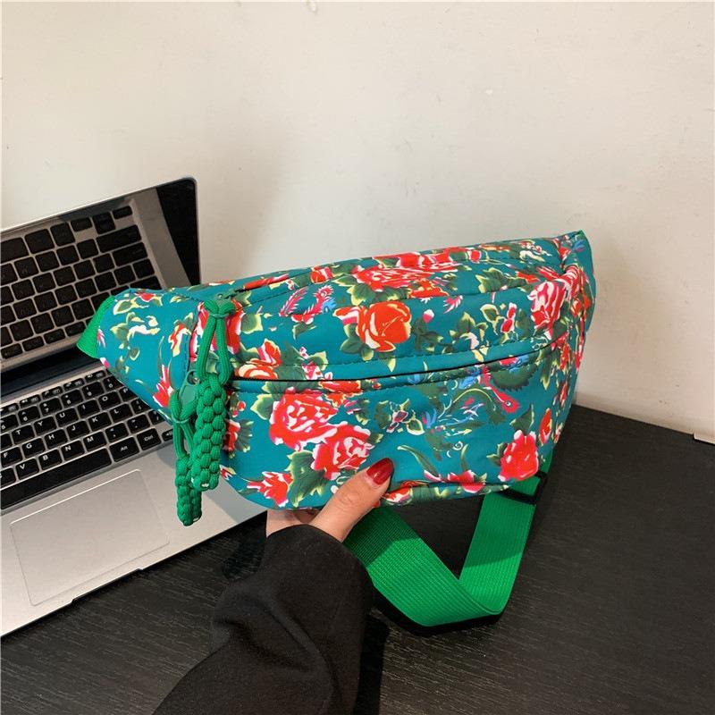 Wind Dahua Guochao Breast Bag Men's and Women's Personality Crossbody Bag Couple Shoulder Bag Small Satchel