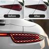2Pcs Honeycomb Car Tail Light Stickers, Waterproof Auto Lamp Decal Stickers for Car Exterior Decor