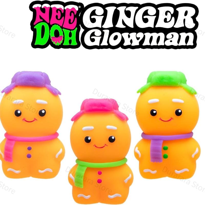 2026 New Schylling NeeDoh Gingerbread Man Stress Relief Squishy Toy Relief Fidget Toys Children Adults Collectable